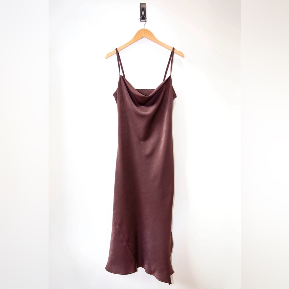 Brown Slip Dress - Labeled Medium fits XS.
